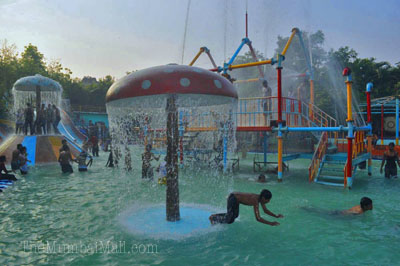Rainy resort waterpark